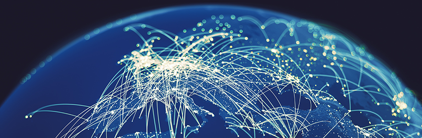 International connections on world map | CNA Insurance