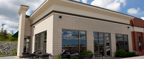 Exterior of a restaurant building