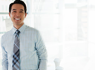 Man standing in an office