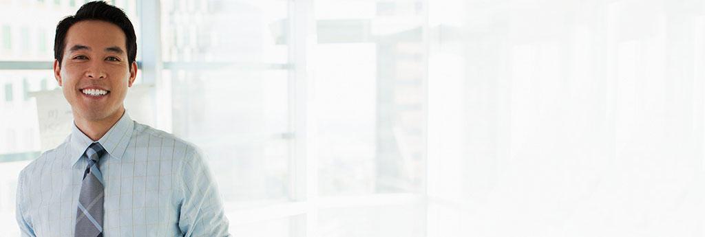 Man standing in an office