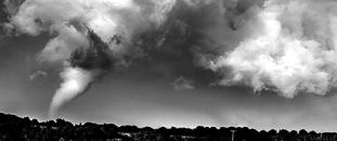 Tornado touching down