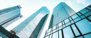 Exterior shot of skyscrapers