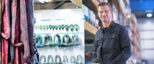 Man standing in a warehouse