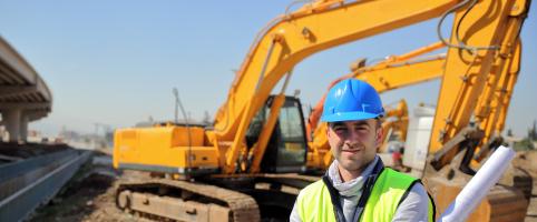 Construction worker on site