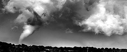 Tornado touching down