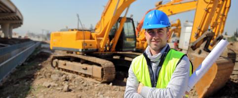 Construction worker on site